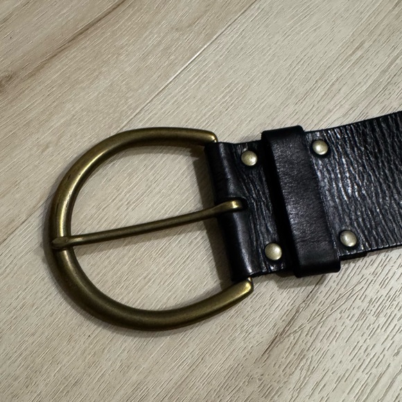 Linea Pelle Collection Vintage Genuine Leather Handmade Belt2.5" Wide
